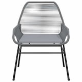 thumbnail of vidaXL 3-tlg. Garten-Essgruppe mit Kissen Grau Poly Rattan Glas