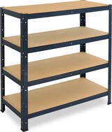 thumbnail of shelfplaza HOME 100x100x50 cm Schwerlastregal in anthrazit mit 4 Böden und 175 kg Traglast pro Boden