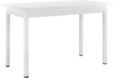 thumbnail of Helloshop26 - Küchentisch MDF mit Stahlfurnier 120 cm x 60 cm x 75 cm weiß 03_0004293