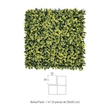 thumbnail of Bonerva | Jardín Vertical Sinica Amarillo | Pack 4 Piezas 50x50cm (1m²)| Planta artificial decoración de restaurante y oficina | MAL1208