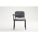 thumbnail of silla conferencia Ken con mesa plegable & en tela Gris
