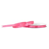 thumbnail of 6mm Satinband 25m Schleifenband Geschenkband Dekoband Stoffband Uni Kamelie Pink