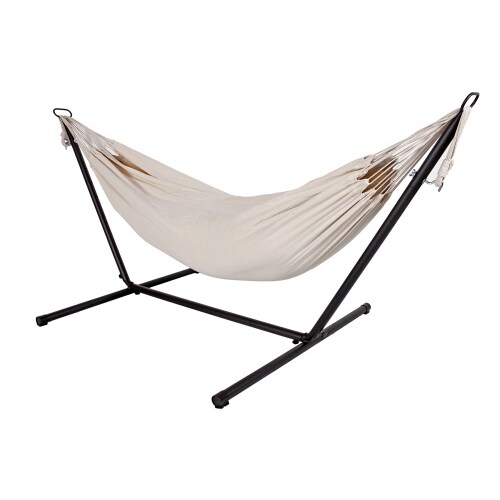 Doppel Hängematte mit Stahlgestell Hängeliege Hängesessel Farbwahl