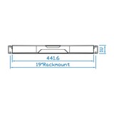 thumbnail of SCHROFF 19" lade met toetsenbord 1 HE, Touchpad, RAL 9005, Duits toetsenbord