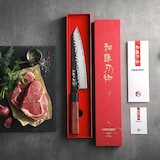 thumbnail of Hezhen - Cuchillo Bunka de acero compuesto - Serie PM8S Retro