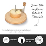 thumbnail of Boska Käseschaber Amigo / Für Tète de Moine-Käse / 3-teilig / 222 x 222 x 143 mm