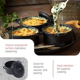 thumbnail of Victoria Mini Cocotte Induktion Gusseisen Emailliert Mini Dutch Oven 0,3L, 1-2 Portionen, VIC-39202, Schwarz