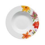 thumbnail of Q.B Fiori e Righe, set 18 piatti in fine porcellana