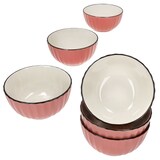 thumbnail of Mäser OSITA Rose Weiß 6x Müsli-Schale 450ml rosa Steingut 6 Personen Dessert-Schüssel