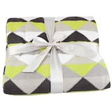 thumbnail of Wohndecke Kuscheldecke Strickdecke Plaid 130x160 cm Grün/Grau