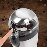thumbnail of Clatronic KSW 3307 Molinillo Café Eléctrico, Especias, Semillas, 40 g café 20 tazas café, Cuchillas Acero Inox, Negro/Plata, 120W