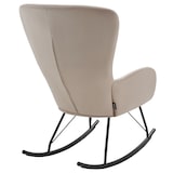 thumbnail of tectake cadeira de balanço Swing com patins de aço e espessa almofada  Preto/Taupe