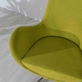 thumbnail of Olga - Poltrona giratória em tecido verde