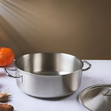 thumbnail of Rondeau en inox grand volume  Ø40cm