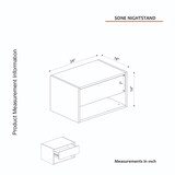 thumbnail of Kommode Hängend Sone Weiß