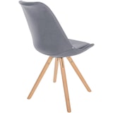 thumbnail of Stuhl Sofia Stoff hellgrau/natura (rund)