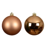 thumbnail of 6 Weihnachtskugeln Kunststoff 8cm klassisch & bruchsicher Christbaumkugeln Weihnachtsbaumkugeln Christbaumschmuck Weihnachtsbaumschmuck Brandy