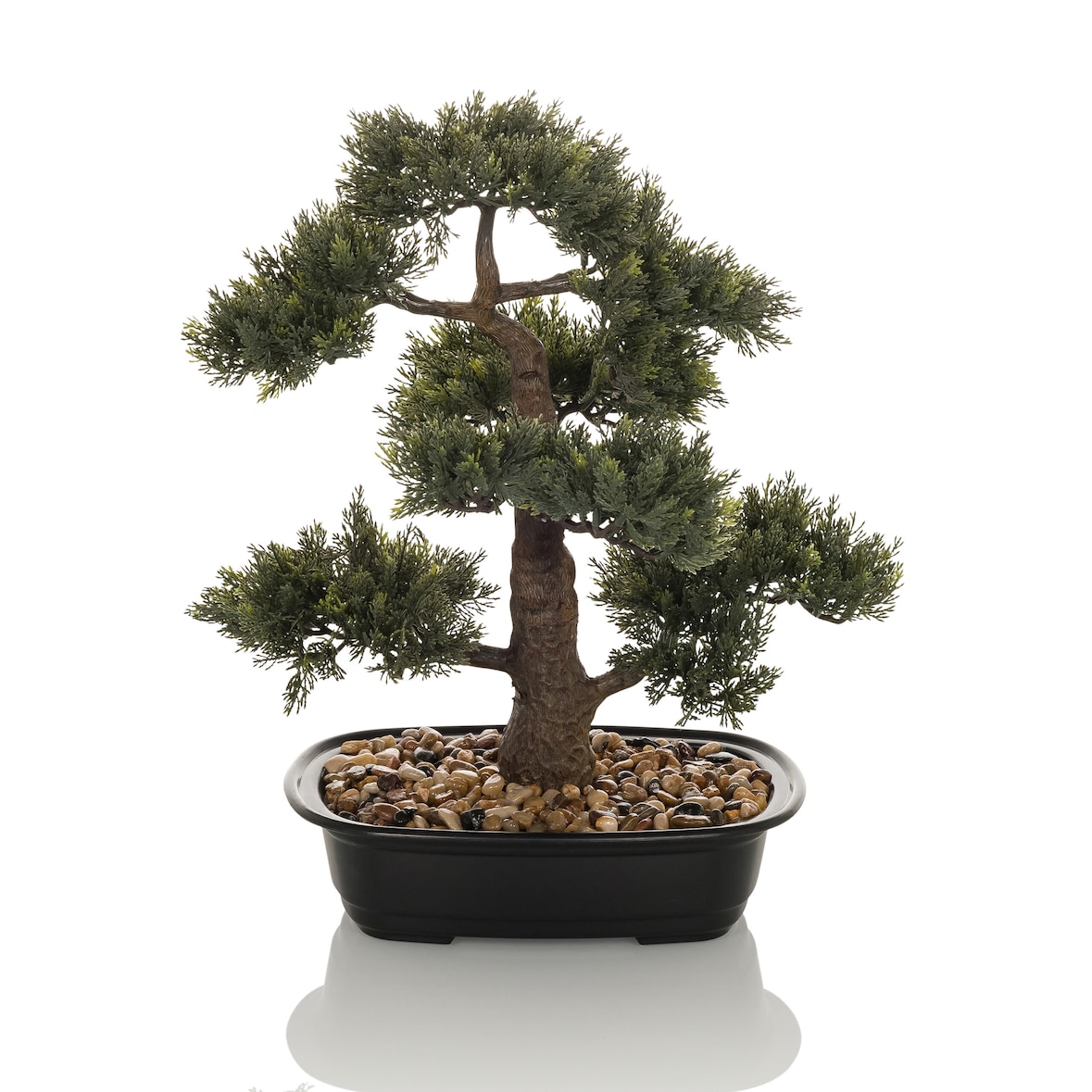 Kunstpflanze / Kunstbaum BONSAI 44 cm grün hjh OFFICE