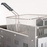 thumbnail of Romux® Friteuse À Gaz Naturel Professionnelle 17 Litres Simple de Table | Friteuse en Acier Inoxydable avec Robinet de Vidange 12000 W
