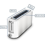 thumbnail of Tostador de ranura extra ancha, con 1000W de potencia y capacidad para dos rebanadas