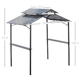 thumbnail of Outsunny - Grillpavillon - 240Lx150Wx250Hcm - Schwarz+Braun