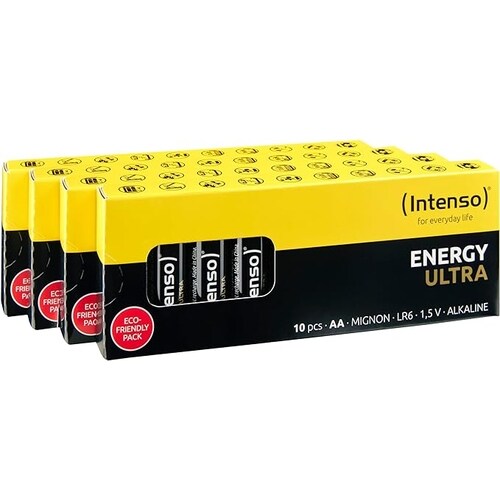 Pilha Alcalina AA LR06 1,5V Intenso 7501920 (10 Unidades)