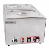 thumbnail of Bain Marie 2 x GN-1/2 roestvrij staal met aftapkraan, nauwkeurige warmtebehoud - ideaal voor horeca en catering - Equipementpro