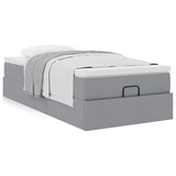 thumbnail of vidaXL Ottoman-Bett mit Matratze Hellgrau 100x200 cm Stoff