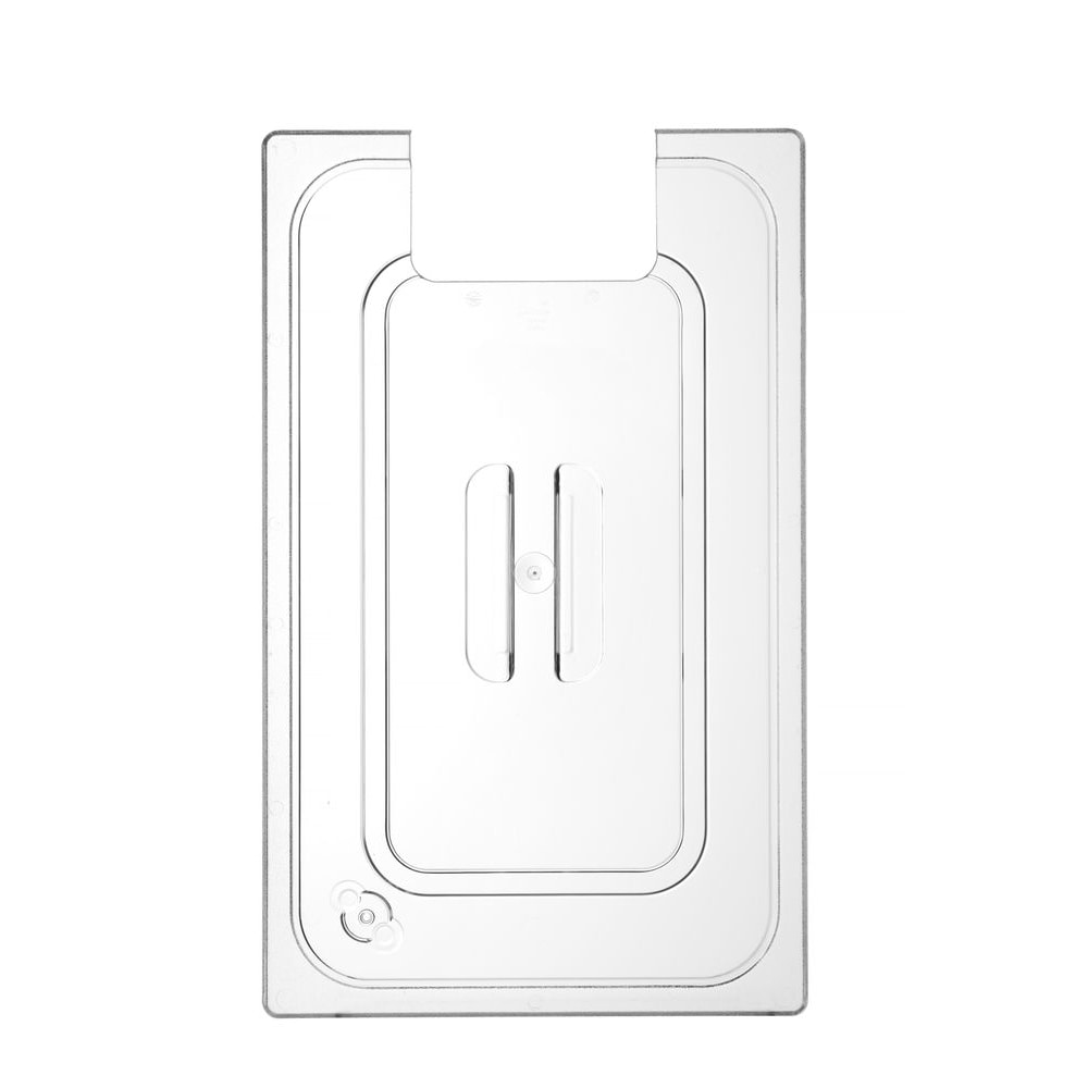 HENDI Deksel voor GN containers met uitsparing voor sous vide stick, GN 1/1, Transparant, 530x325mm