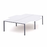 thumbnail of Rocada mesa de oficina serie total con forma de L 360x163x240 antracita / blanco