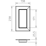 thumbnail of OBO Bettermann Wandabschlussblende G-AWAG70170RW 6278860