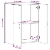 thumbnail of vidaXL Aktenschrank Räuchereiche 60x32x77,5 cm Holzwerkstoff