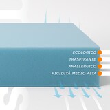 thumbnail of Materasso matrimoniale 165x190, Alto 16 cm - Rivestimento Silver, Waterfoam | Levante H16