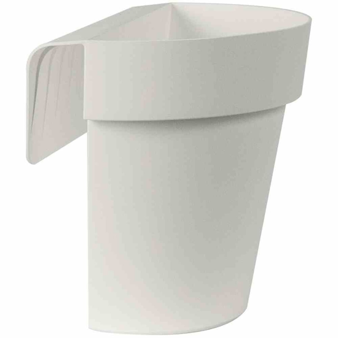 Balkon-Hängetopf UP, weiß Ø 25 cm,mit Wasserreservoir halbrund Weiß 25