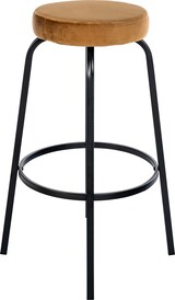thumbnail of DELUKE® Barhocker KOELN - Coffee, Samt | Barhocker ohne Lehne Barstuhl Tresenhocker Tresenstuhl Kneipenhocker Kneipenstuhl