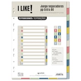 thumbnail of Juego de separadores Polipropileno 12 posiciones A4 "LIKE3"