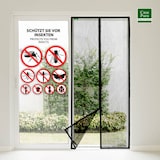 thumbnail of Fliegengitter magnetisch - einfache Klebemontage ohne Bohren - Insektenschutz (100 x 200 cm, Sam)