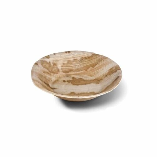 Ekoe platos hondos compostables de hoja de palma diámetro 18 cm 25uds