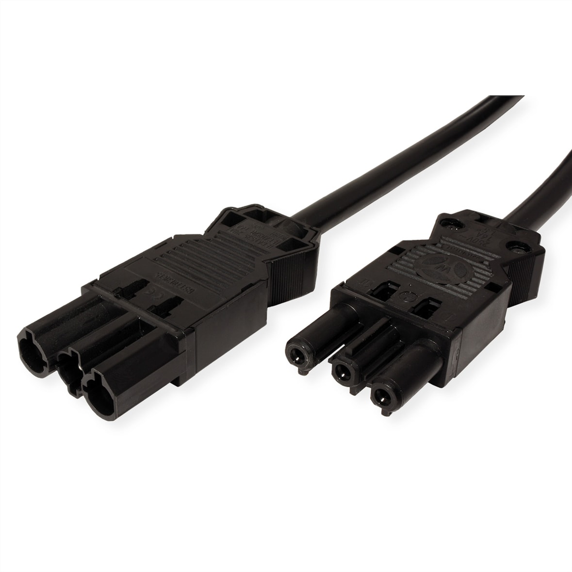 Cable de prolongación BACHMANN GST18-3 macho/hembra, negro, 2 m.