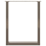 thumbnail of Helloshop26 - Set aus 2 U-förmigen Esstischbeinen 60 x 73 cm mit verstellbaren Nivellierfüßen modernes Design Stahl natur 02_0057423