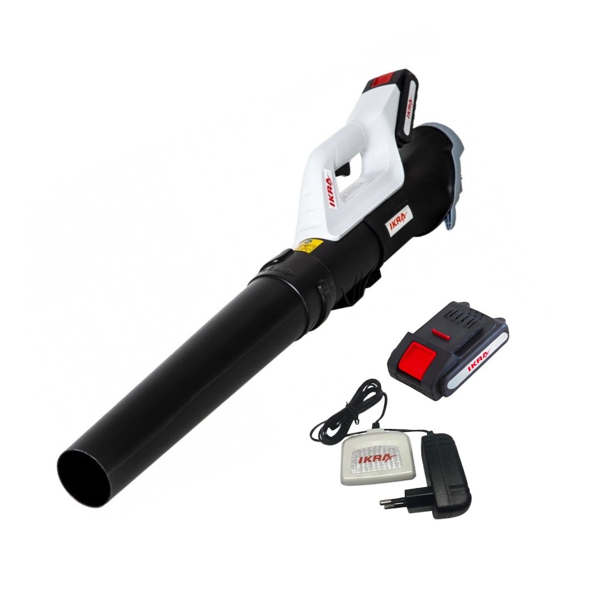 Souffleur de feuilles sans fil 20V 2Ah – Souffleur Jardin 150 km/h + Batterie + Chargeur Terrasse Allée Nettoyage Extérieur IKRA