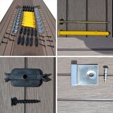 thumbnail of HOME DELUXE Terrassendielen SAMANA - Farbe: Anthrazit, Größe: 2 m²