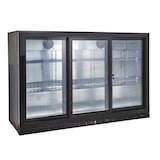 thumbnail of GastroHero Barkühlschrank ECO 350 schwarz 338 Liter Getränkekühlschrank Schiebetüren LED unterbaufähig Umluft