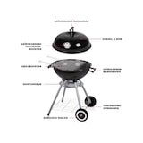 thumbnail of Lone Star Barbecue - Houtskool BBQ - Kogel Barbeque - Geïsoleerde Handvaten - Ontluchtingssysteem - Verwijderbare As Opvangbak