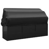 thumbnail of vidaXL Outdoor-Loungebett mit Dach und Kissen Schwarz Poly Rattan