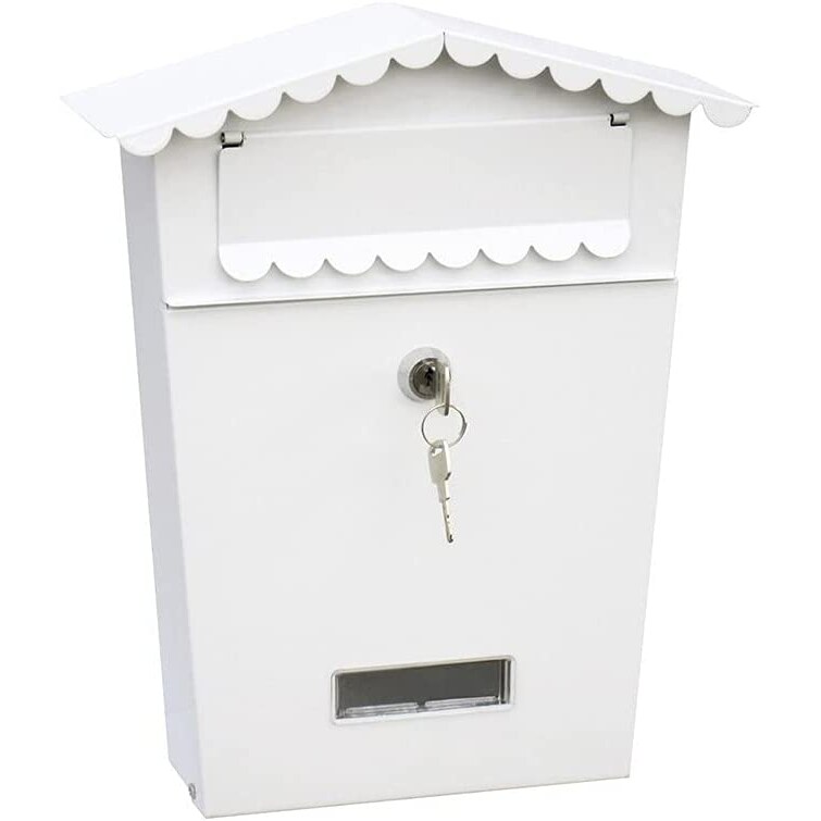Buzon De Acero Modelo House Blanco