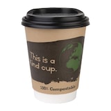 thumbnail of Pak van 500 Fiesta Compostable composteerbare dubbelwandige koffiebekers 35,5cl