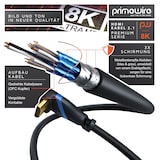 thumbnail of Primewire 8K Premium HDMI Ultra High Speed Kabel 2.1 270° gewinkelt, 7680 x 4320 @ 120 Hz mit DSC - 0,25m