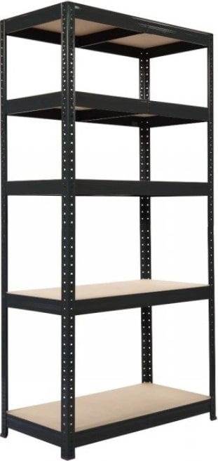 Etagère modulable 5 plateaux bois / métal 40x120xH178 cm 220 kg/plateau