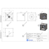 thumbnail of VDI - Unità Cassonata Centrifuga di Estrazione Fumi Cucina alte temperature griglia - 4000 m3/h - Dim: cm 60x60x60H - Motore AC Monofase